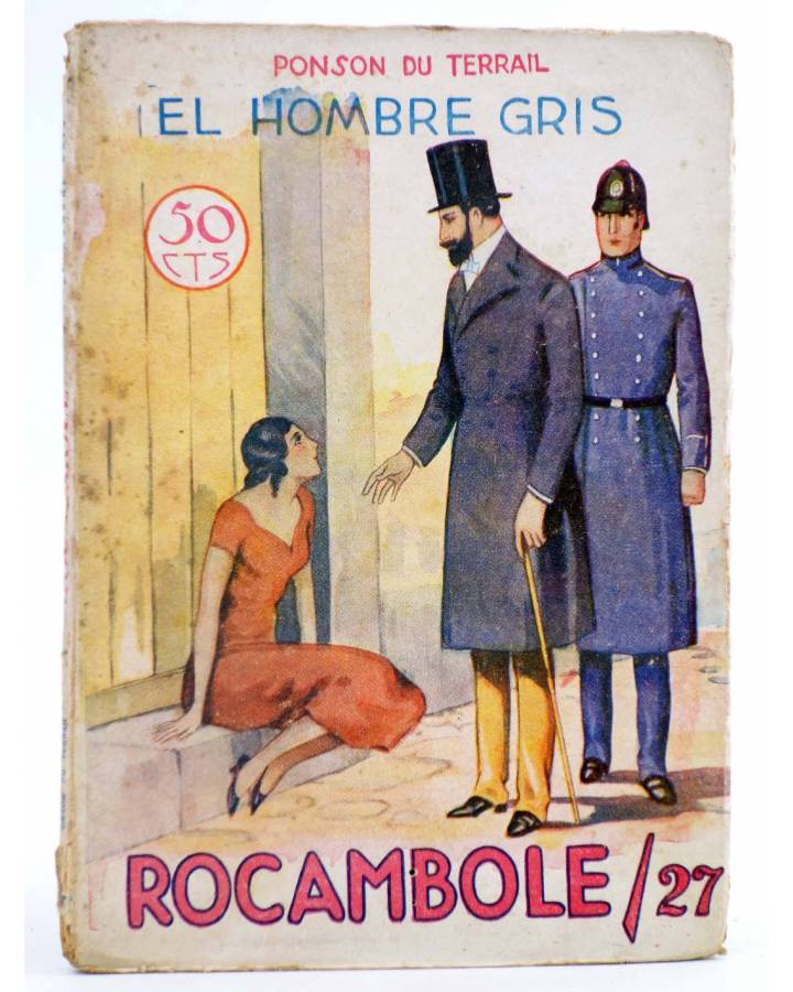 Cubierta de ROCAMBOLE 27. EL HOMBRE GRIS (Ponson Du Terrail) Prensa Moderna Circa 1930