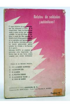 Contracubierta de RELATOS DE SOLDADOS AUTÉNTICOS 8. EL PELOTÓN PERDIDO (F.L. John) Marte 1962