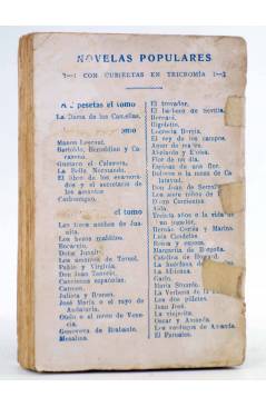 Contracubierta de NOVELAS POPULARES. DON JUAN DE SERRALLONGA (Álvaro Carrillo) Maucci Circa 1930