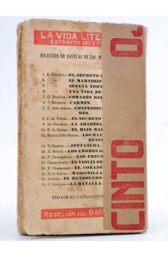 Contracubierta de LA VIDA LITERARIA. EL BANDOLERO DUBROFSKY (Puskin) Guarner Taberner y Cía Circa 1910