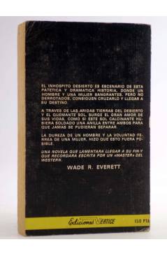 Contracubierta de WESTERN 1. FOGONAZOS DE MUERTE (Wade R. Everett) Vértice 1980