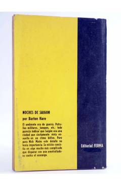 Contracubierta de AGENTE SECRETO 10. NOCHES DE SAIGON (Burton Hare) Ferma 1967