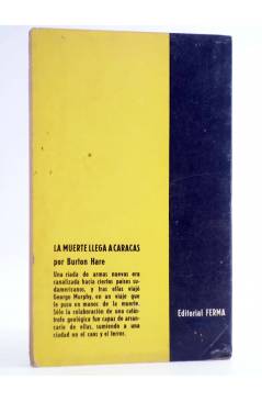 Contracubierta de AGENTE SECRETO 12. LA MUERTE LLEGA A CARACAS (Burton Hare) Ferma 1968