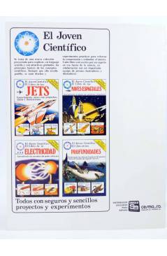 Contracubierta de EL JOVEN CIENTÍFICO. EL LIBRO DE LA ASTRONOMÍA - Blanco (Vvaa) Plesa 1978
