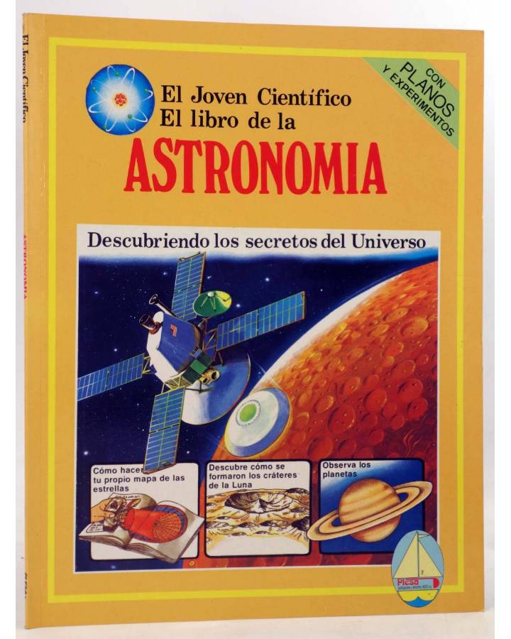 Cubierta de EL JOVEN CIENTÍFICO. EL LIBRO DE LA ASTRONOMÍA - Amarillo (Vvaa) Plesa 1978