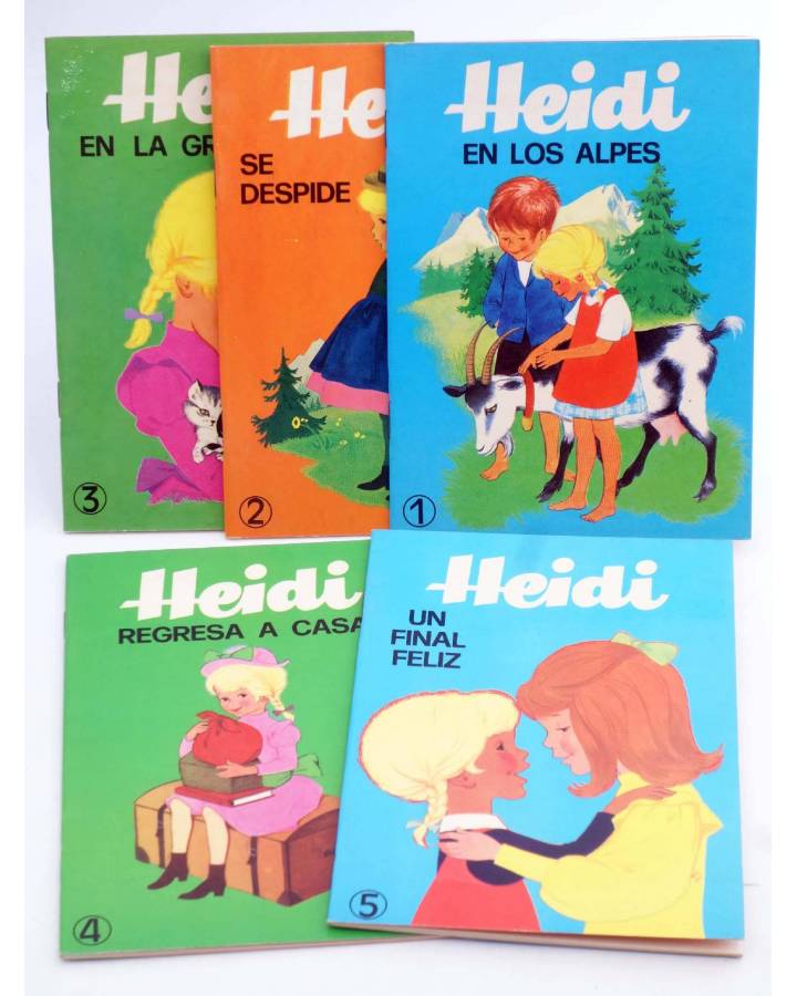 Cubierta de CUENTOS HEIDI 1 A 5. COMPLETA. Susaeta 1976