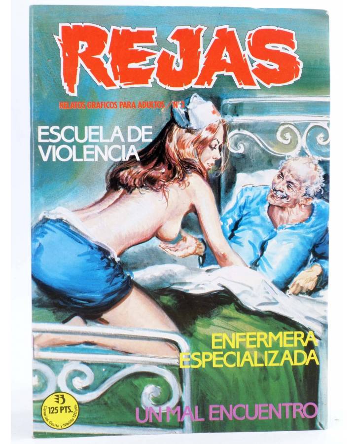 Cubierta de REJAS. RELATOS GRÁFICOS PARA ADULTOS 3. Zinco 1987