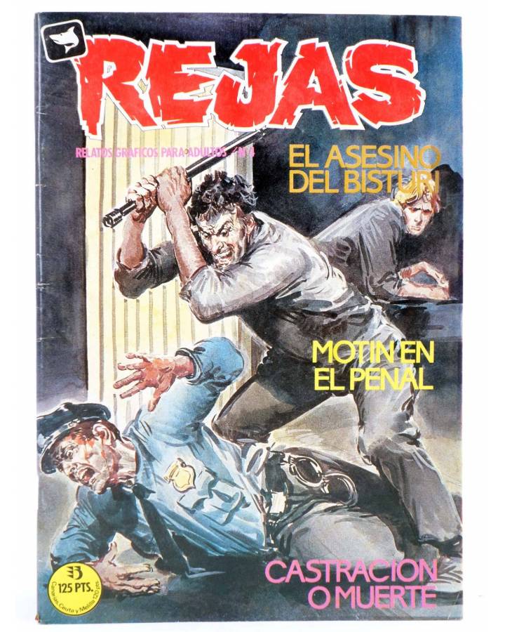 Cubierta de REJAS. RELATOS GRÁFICOS PARA ADULTOS 4. Zinco 1987