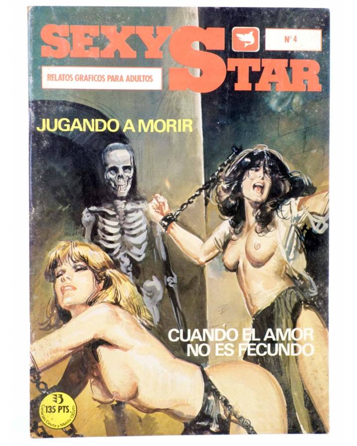 Cubierta de SEXY STAR. RELATOS GRÁFICOS PARA ADULTOS 4. Zinco 1987