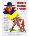 Cubierta de ROBERTO ALCÁZAR Y PEDRÍN. POSTER PROMOCIONAL 38x54 cm. Valenciana 1973. DE KIOSCO
