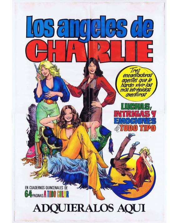 LOS ÁNGELES DE CHARLIE POSTER PROMOCIONAL 38x54 cm Valenciana  