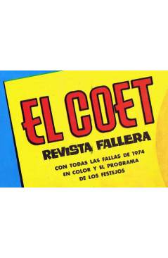 Muestra 4 de EL COET. REVISTA FALLERA. POSTER PROMOCIONAL 375x54 cm. Valenciana 1974. DE KIOSCO