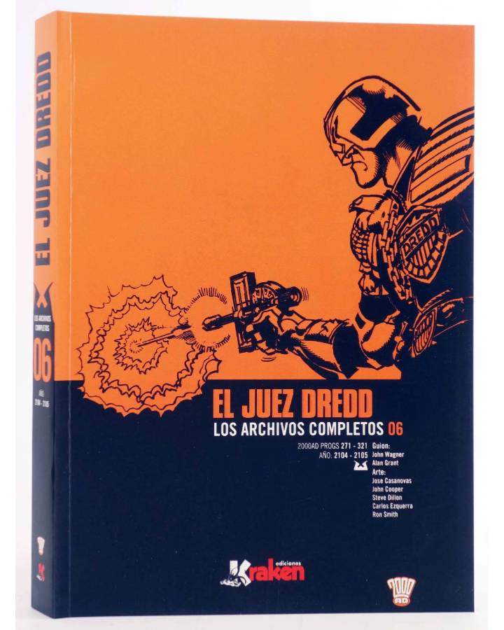 Cubierta de JUEZ DREDD ARCHIVOS COMPLETOS 6 (Vvaa) Kraken 2016. 2000 AD