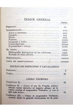 Muestra 2 de CLASICOS CASTELLANOS 193. ESPEJO DE PRÍNCIPES Y CAVALLEROS I (Diego Ortúñez De Calahorra) Espasa Calpe 1975
