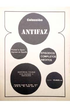Muestra 1 de ANTIFAZ. PARA ADULTOS 13. DESENFRENO Y TERROR (Malaco / Félez) Vilmar 1977. PARA ADULTOS