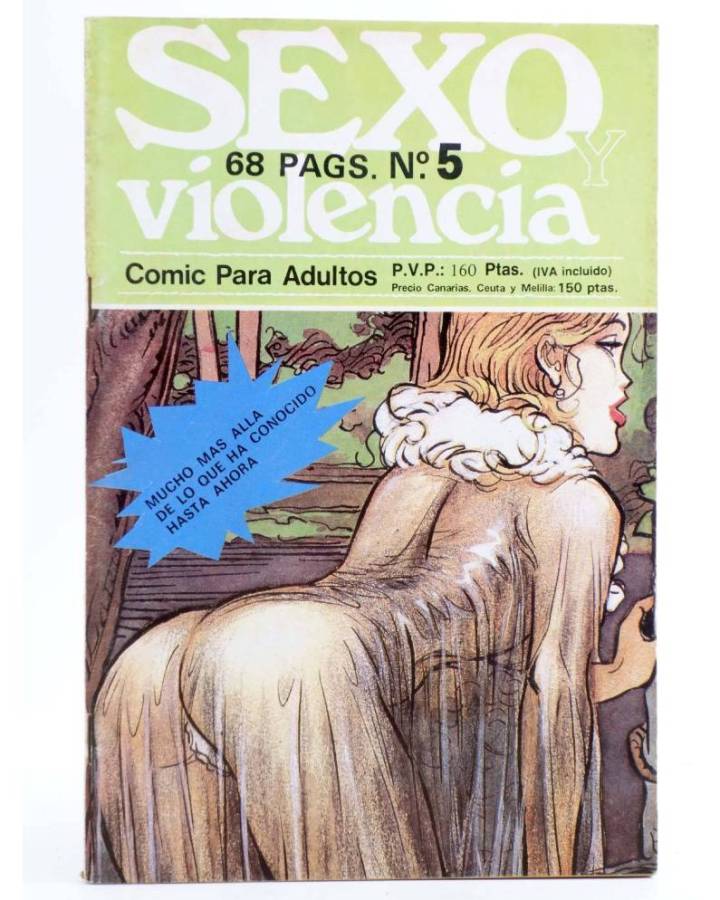 Cubierta de SEXO Y VIOLENCIA. COMIC PARA ADULTOS 5 (Vvaa) Pleibate 1986