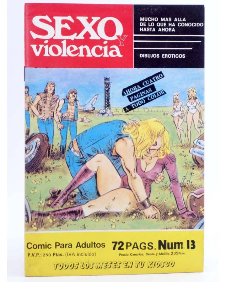 Cubierta de SEXO Y VIOLENCIA. COMIC PARA ADULTOS 13 (Vvaa) Pleibate 1986