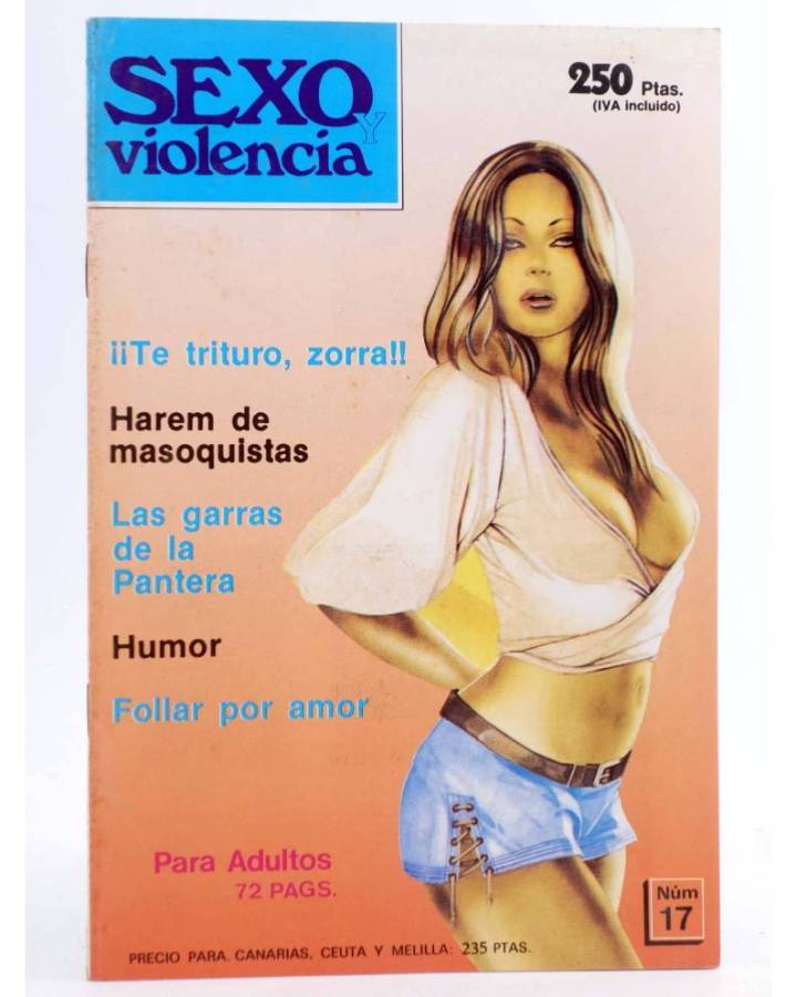 Cubierta de SEXO Y VIOLENCIA. COMIC PARA ADULTOS 17 (Vvaa) Pleibate 1986