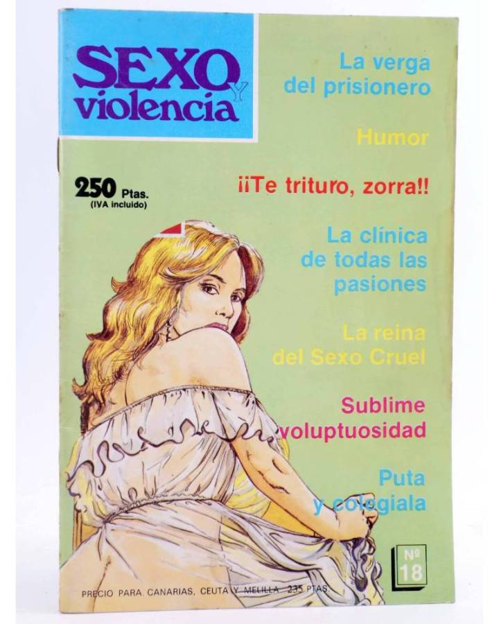 Cubierta de SEXO Y VIOLENCIA. COMIC PARA ADULTOS 18 (Vvaa) Pleibate 1986