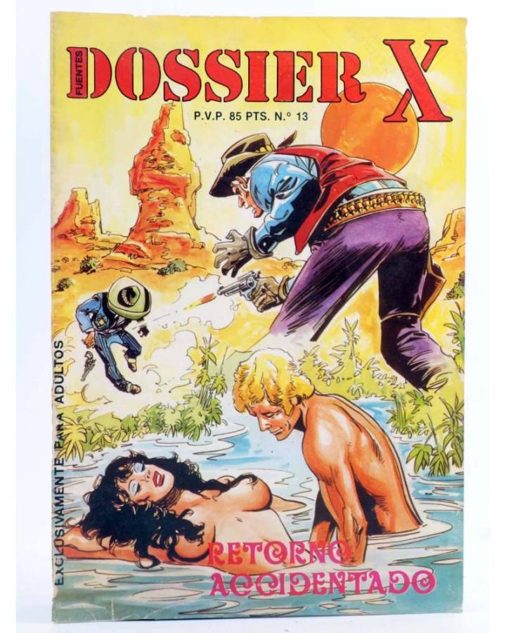 Cubierta de DOSSIER X 13. RETORNO ACCIDENTADO. J. Fuentes 1984