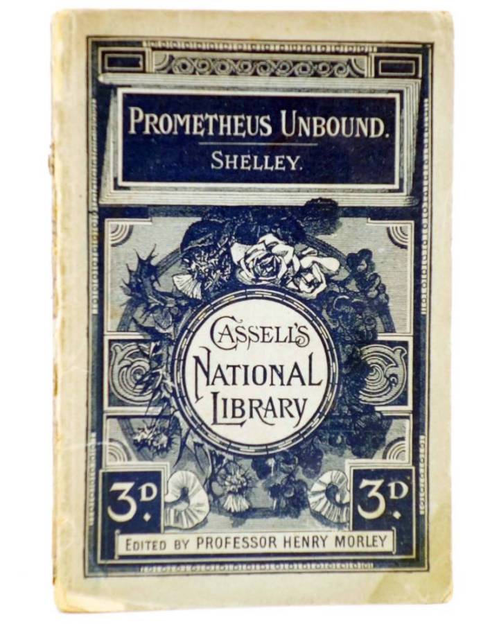 Cubierta de CASSELL'S NATIONAL LIBRARY 106. PROMETHEUS UNBOUND (Shelley) Cassell & Co. Ldt. 1888