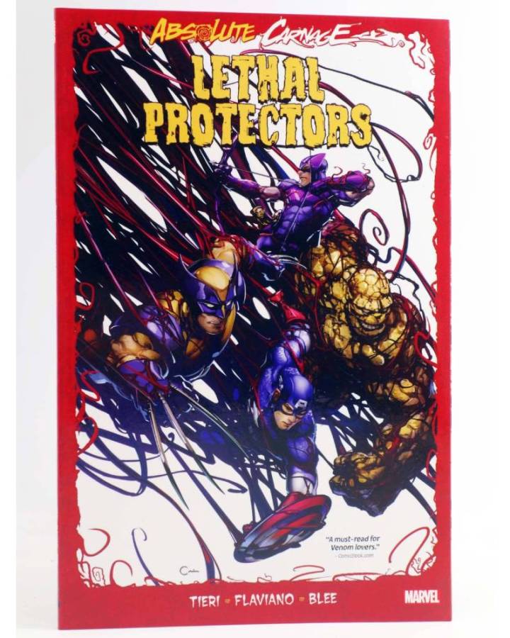 Cubierta de ABSOLUTE CARNAGE LETHAL PROTECTORS TPB (Frank Tieri / Flaviano Armentaro) Marvel 2019. EN INGLÉS