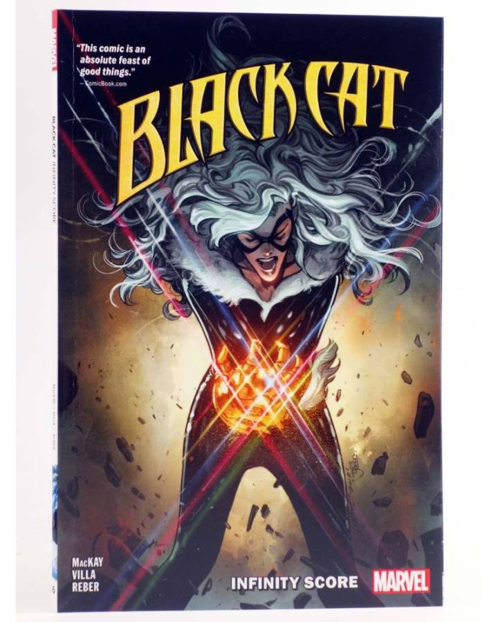 Cubierta de BLACK CAT 6. INFINITY SCORE TPB (Jed Mackay / C.F. Villa) Marvel 2021. EN INGLÉS