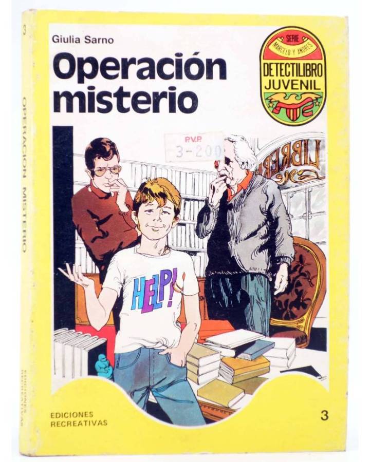 Cubierta de DETECTILIBRO JUVENIL 3. OPERACIÓN MISTERIO (Giulia Sarno) Ediciones Recreativas 1980