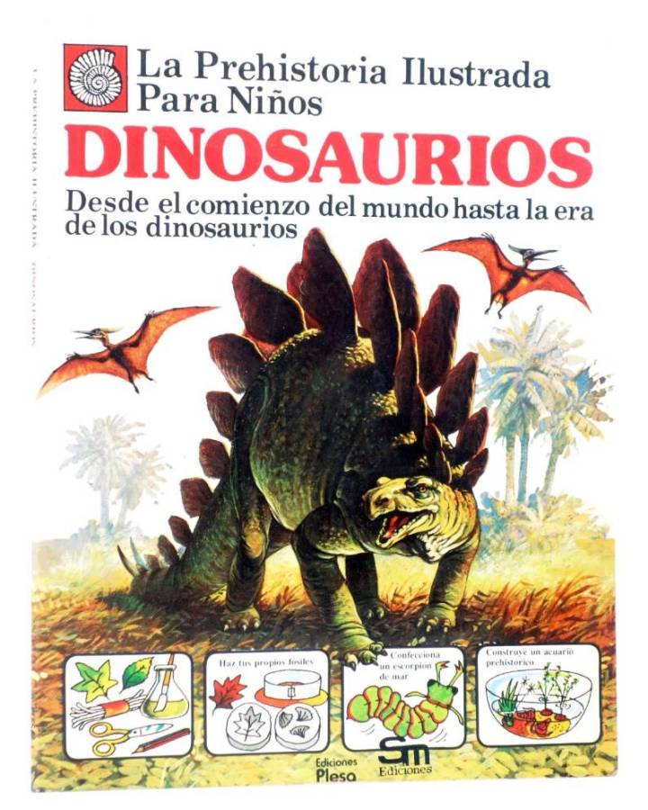 Cubierta de PREHISTORIA ILUSTRADA PARA NIÑOS. DINOSAURIOS (Mccord / Hersey) Plesa 1983