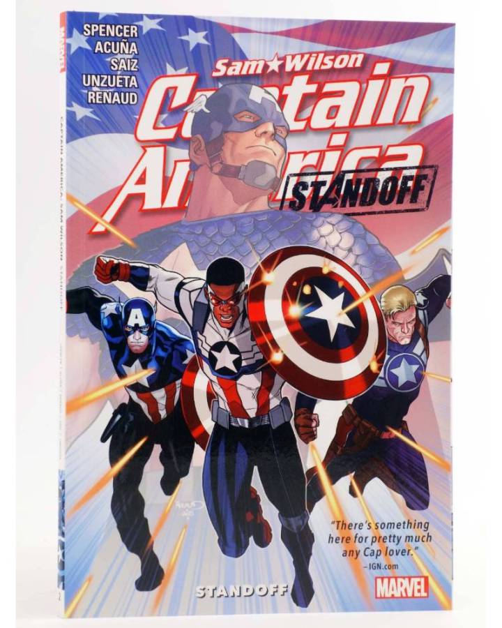 Cubierta de CAPTAIN AMERICA SAM WILSON 2. STANDOFF TPB (Nick Spencer / Daniel Acuña) Marvel 2016. EN INGLÉS