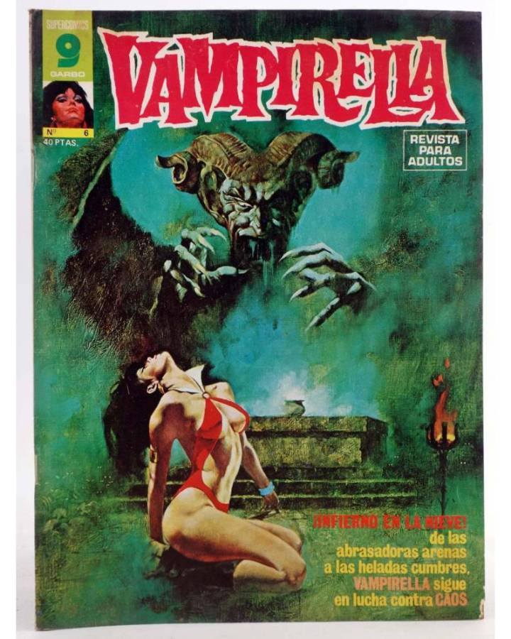 Cubierta de VAMPIRELLA 6 (Vvaa) Garbo 1975