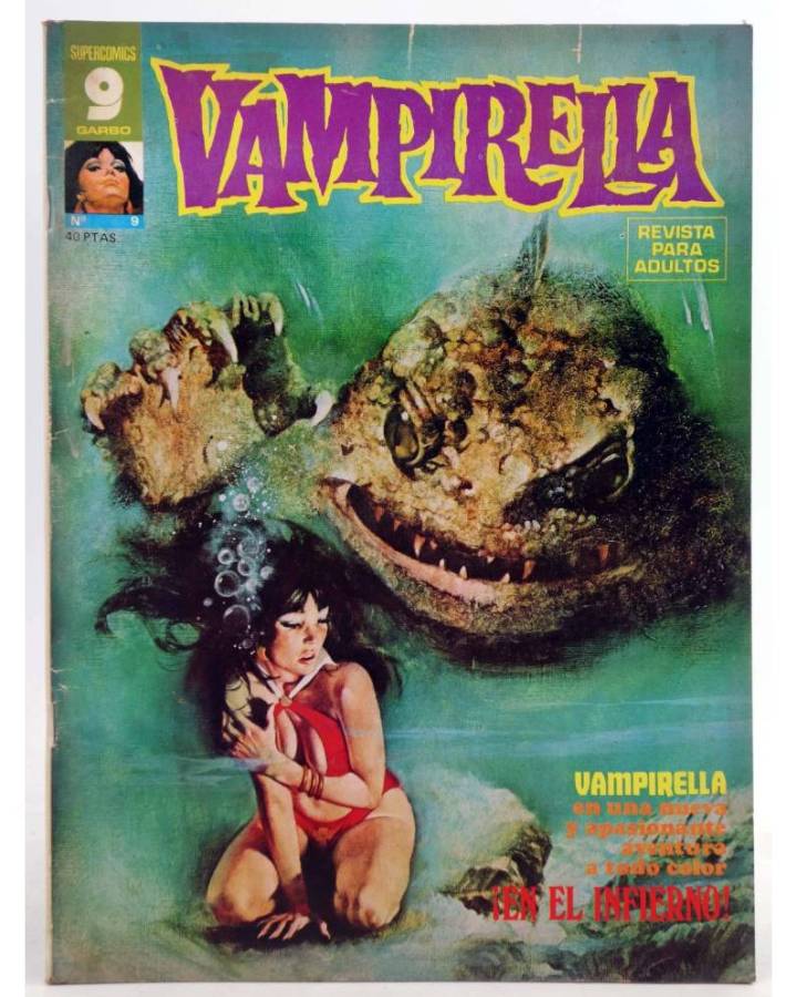 Cubierta de VAMPIRELLA 9 (Vvaa) Garbo 1975