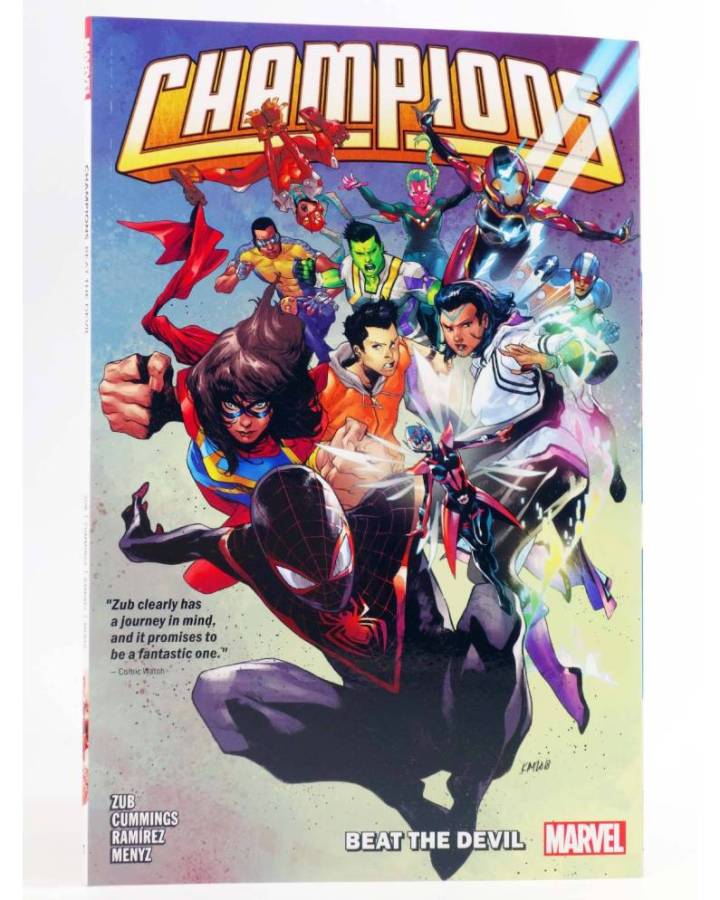 Cubierta de CHAMPIONS 3RD SERIES 1. BEAT THE DEVIL TPB (Jim Zub / Steven Cummings) Marvel 2019. EN INGLÉS