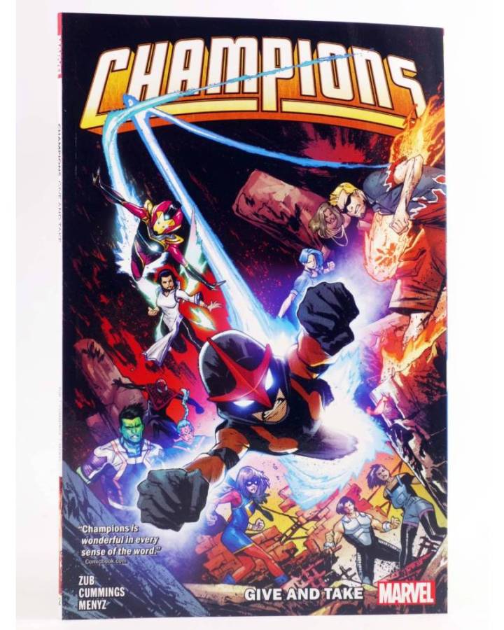 Cubierta de CHAMPIONS 3RD SERIES 2. GIVE AND TAKE TPB (Jim Zub / Steven Cummings) Marvel 2019. EN INGLÉS