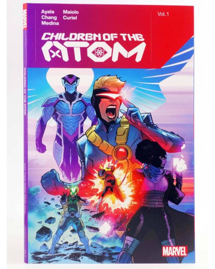 Cubierta de CHILDREN OF THE ATOM 1. TPB (Vita Ayala / Bernard Chang / Paco Medina) Marvel 2020. EN INGLÉS