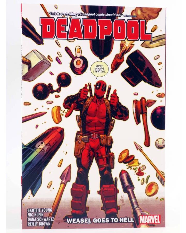 Cubierta de DEADPOOL 3. WEASEL GOES TO HELL TPB (Skottie Young / Nic Klein) Marvel 2019. EN INGLÉS