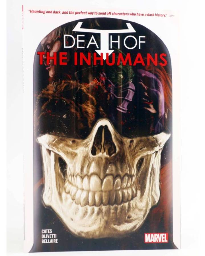 Cubierta de INHUMANS DEATH OF THE INHUMANS TPB (Donny Cates / Ariel Olivetti) Marvel 2018. EN INGLÉS