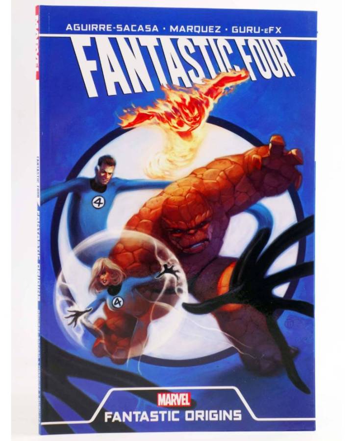 Cubierta de FANTASTIC FOUR FANTASTIC ORIGINS TPB (Roberto Aguirre-Sacasa / David Marquez) Marvel 2019. EN INGLÉS