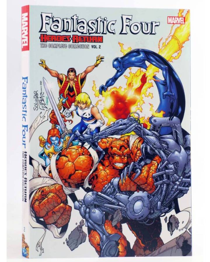 Cubierta de FANTASTIC FOUR HEROES RETURN THE COMPLETE COLLECTION 2. TPB (Chris Claremont / Louise Simonson) Marvel 2020.