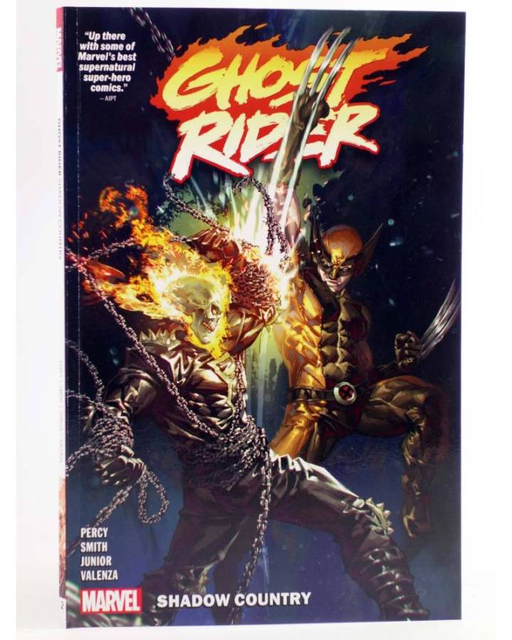 Cubierta de GHOST RIDER BY BEN PERCY 2. SHADOW COUNTRY TPB (Benjamin Percy / Brent Peeples) Marvel 2023. EN INGLÉS