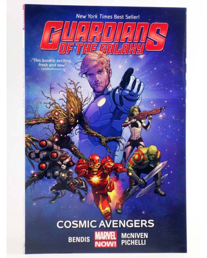 Cubierta de GUARDIANS OF THE GALAXY MARVEL NOW 1. COSMIC AVENGERS TPB (Brian Michael Bendis / Steve Mcniven) Marvel 2014