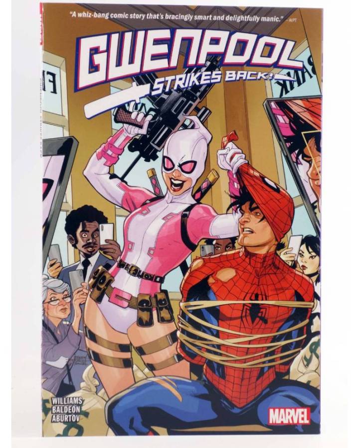 Cubierta de GWENPOOL STRIKES BACK TPB (Leah Williams / David Baldeon) Marvel 2020. EN INGLÉS