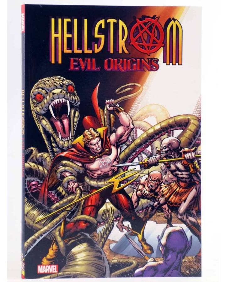 Cubierta de HELLSTROM EVIL ORIGINS TPB (Gary Friedrich / Tom Sutton) Marvel 2020. EN INGLÉS