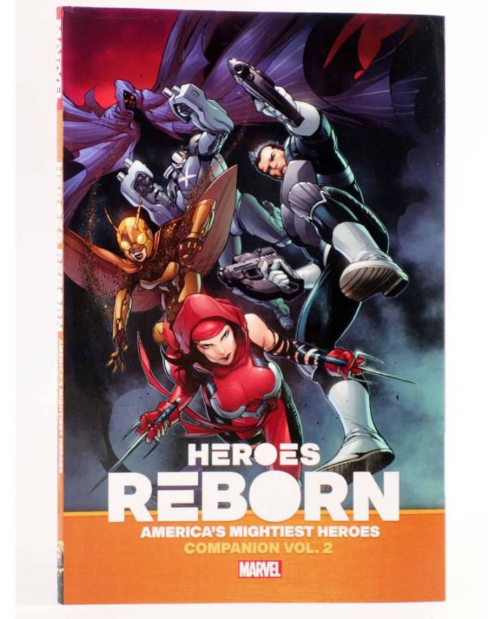 Cubierta de HEROES REBORN AMERICA'S MIGHTIEST HEROES COMPANION 2. TPB (Vvaa) Marvel 2021. EN INGLÉS