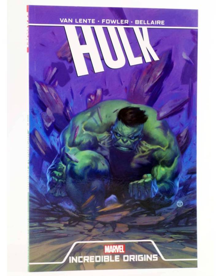 Cubierta de HULK INCREDIBLE ORIGINS TPB (Fred Vanlente / Tom Fowler) Marvel 2019. EN INGLÉS