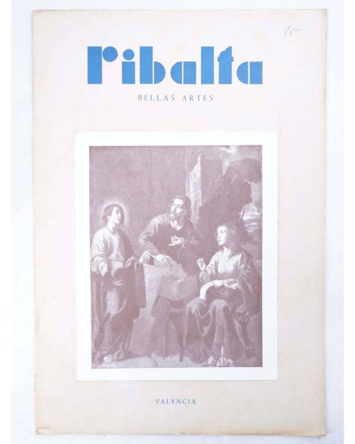 Cubierta de RIBALTA BELLAS ARTES 75. Valencia 1950