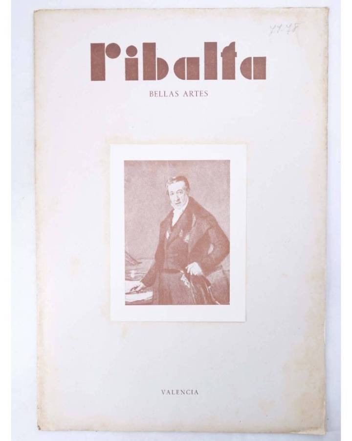 Cubierta de RIBALTA BELLAS ARTES 77-78. NUMERO DOBLE. Valencia 1950