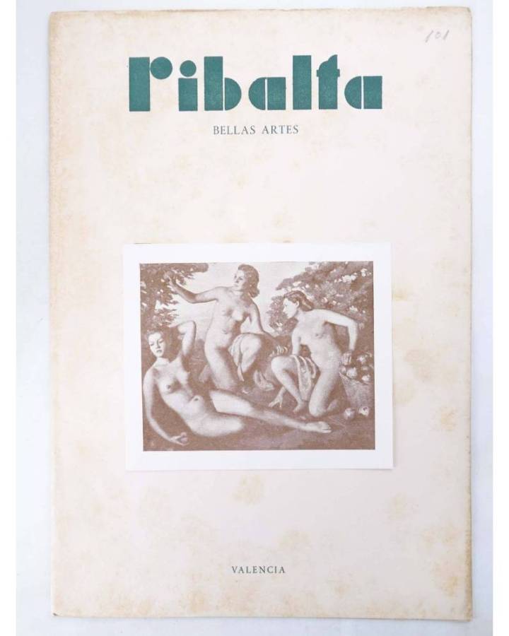 Cubierta de RIBALTA BELLAS ARTES 101. Valencia 1952