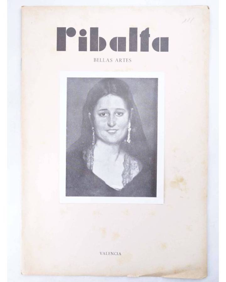 Cubierta de RIBALTA BELLAS ARTES 111. Valencia 1953