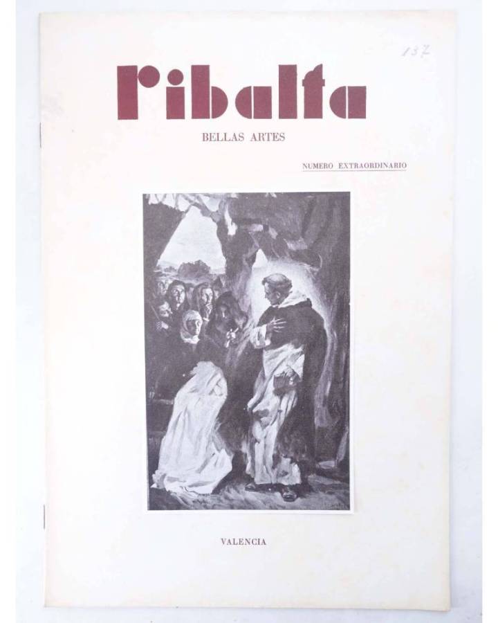 Cubierta de RIBALTA BELLAS ARTES 137. Valencia 1955